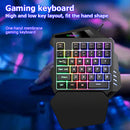 G94 One Handed Gaming Keyboard 35 Keys Wired Membrane Gaming Keypad for PC