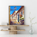House Stairs Oil Paint By Numbers Kits DIY Handpainted on Canvas Wall Art
