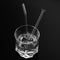 Wedding Transparent Drinking Clean Brush Plastic Box Straight Bent Glass Straws