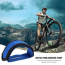 Nylon Bicycle Pedal Adhesive Strap Fixed Gear Toe Clip Strap Belt (Blue)