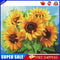 #A Tulip/Sunflower Oil Paint By Numbers DIY Handpainted Home Decoration Unfram