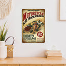 Weatherproof Retro Chic Motorcycle Sign Iron Painting Wall Drawing (1) Newly