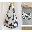 Korean Sweet Butterfly Handbag Nylon Shoulder Underarm Bag Women Tote Purses