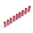 10PCS Mountain Road Bike Bicycle Brake Cable Hose Housing End Cap 5mm(Red)