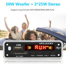 2 X 25W Stereo USB TF FM Radio Module Color Screen Decoding Board Module for Car