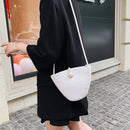 Knit Shoulder Crossbody Bag Fashion Woven Straw Lady Beach Holiday Messenger Bag