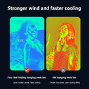 #A Bladeless Hanging Neck Fan Foldable Lazy Safe Bladeless Turbo Fans for Travel