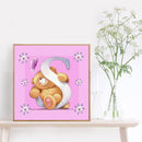 Diamond Painting Cartoon Bear 5D DIY Full Drill Round Rhinestone (B1072) Newly