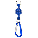 Magnetic Net Release Keeper with Lanyard Carabiners for Fly Fishing (Blue)