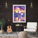 Full Drill Round Diamond Painting White Horse DIY Mosaic Craft Home Decor
