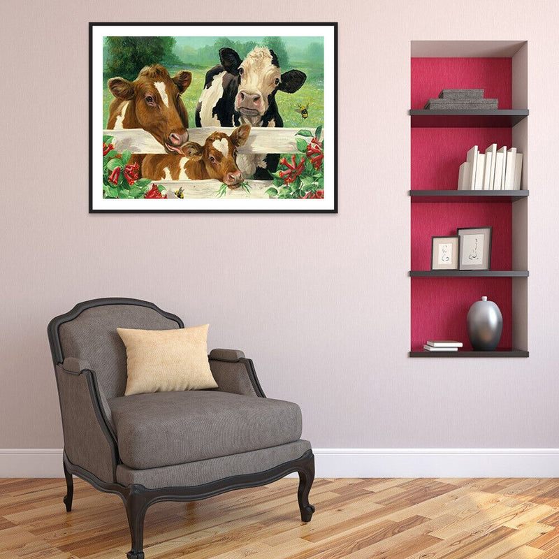Farm Cow DIY Diamond Painting Kits Full Square Drill Home Wall Decor Art Craft