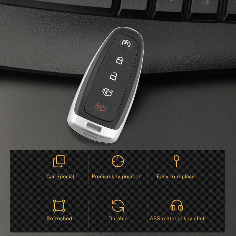 5 Buttons Remote Car Key Fob Case for FORD Edge Escape Explorer Lincoln MKS MKT
