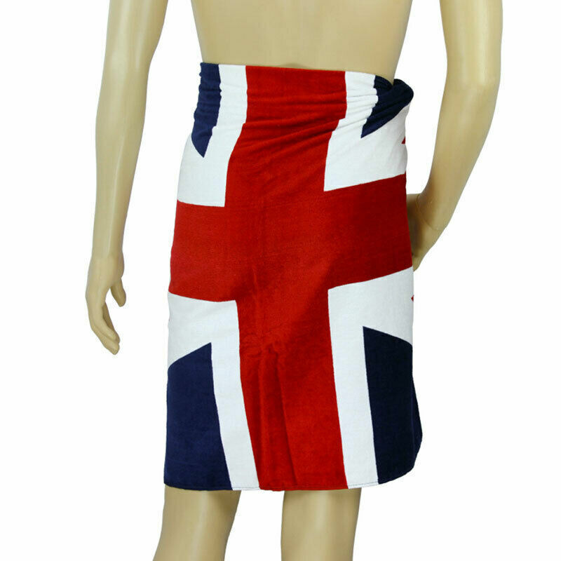 British Flag Union Jack Pattern Bath Beach Large Soft Washcloth Towel Gifts L6K8