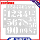 Plastic Number Painting Template DIY Cake Coffee Scrapbook Spray Stencil Mold