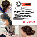 Styling Tools Twist Curler Hair Braiding  Bun Roller Maker Hair Clip