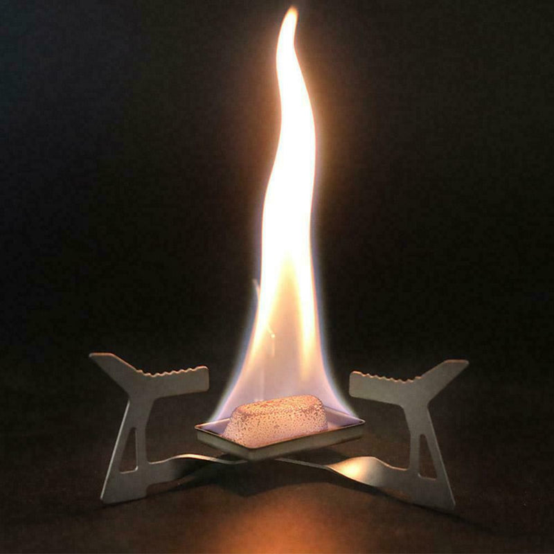 Ultralight Folding Portable Titanium Alcohol Stove Cooker Outdoor 2Q6W X0A3