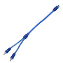 1pc 30cm 2 RCA Male to 1 RCA Female Copper Aluminum Cable for Car Audio Newly