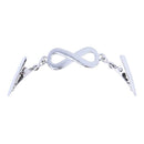 Cardigan Collar Clip Simple Number 8 Women Men Sweater Pin Alloy Jewelry Gift