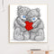 Bear Couple Full Drill Diamond Painting Home Decor DIY Mosaic Kit Picture Newly