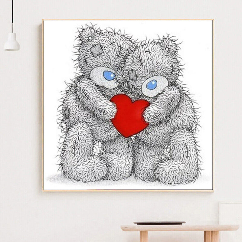 Bear Couple Full Drill Diamond Painting Home Decor DIY Mosaic Kit Picture Newly