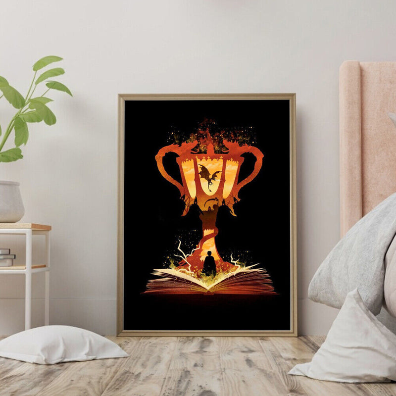 Full Cross Stitch Burning Cup Kit Cotton 3 Strands Stamped Artwork Home Decor