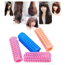 4x Salon Hair Curler Rollers DIY Hairdressing Styling Curling Grip Clips