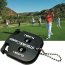 Portable Small Black Golf Scorer Counter Stroke Shot S2V8 With Keychain H5Y2