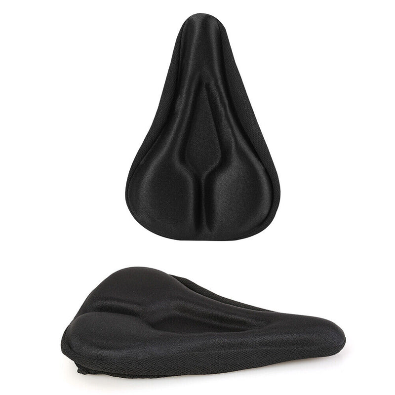 MTB Bike Sponge Cycling Saddle Cushion Pad+Rain Seat Cover for Bicycle Equipment