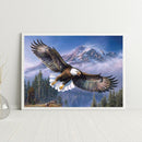 Counted Cross Stitch Full Embroidery 11CT DIY Ferocious Eagle Canvas Kit