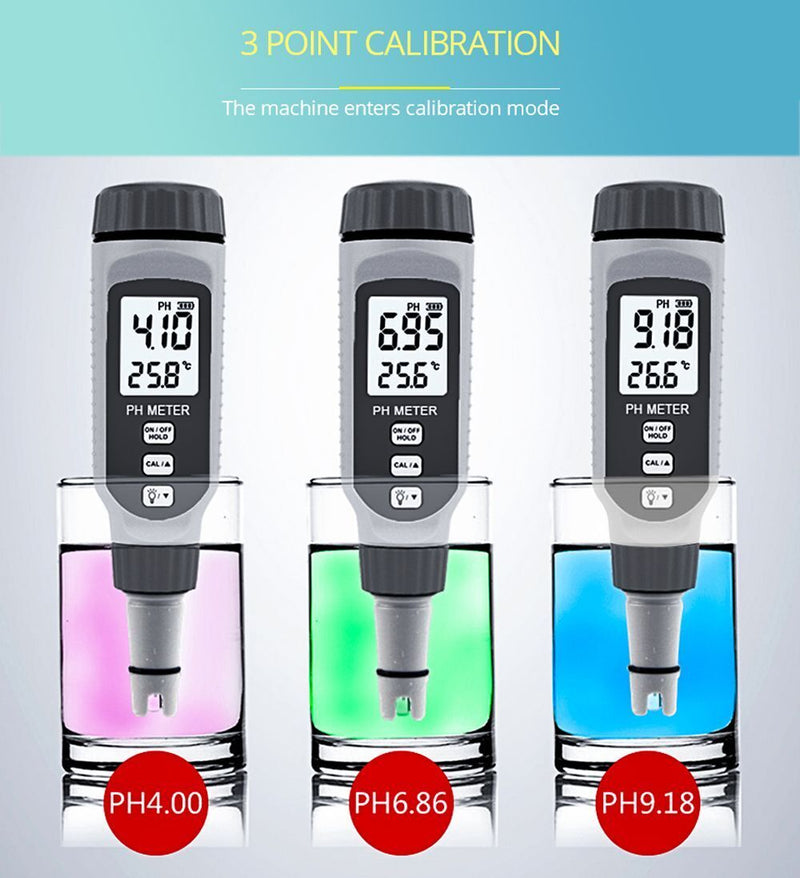 Water PH acidity meter Pen Type PH Meter PH Water Quality Tester Acidometer