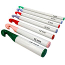 7pcs Colorful Handle Crochet Hook Set Thick Knitting Needle For Making Sweater