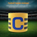 Player Leader Football Captain Armband Nylon Soccer Group Arm Band (Yellow)