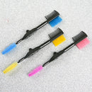 3pcs Double-ended Eyebrow Brush Eyelash Blending Brush with Safe Round Comb