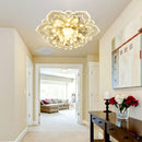 Modern LED Flower Crystal Ceiling Chandelier 9W Decor Lamp (Warm White) Newly