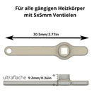 Radiator Ventilation Handle Heating Valve Outlet Wrench Heat Dissipation ~