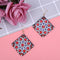 5D DIY Diamond Painting Earrings Double-sided Square Drop Earrings (RZ010) Newly