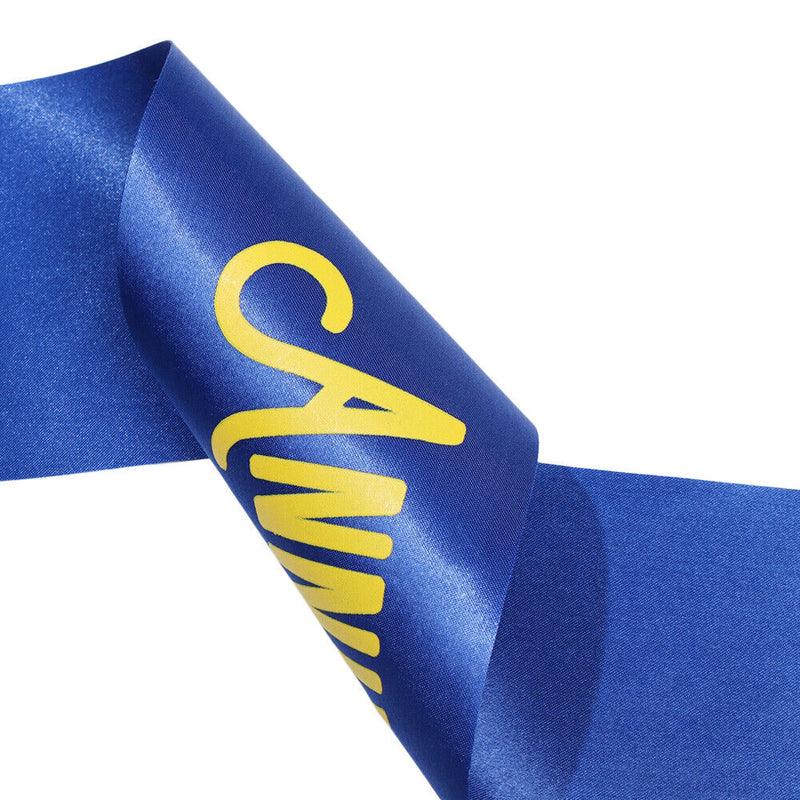 Decors Happy Anniversary Satin Sash Shoulder Strap Anniversary Celebration