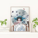 Chinese Style Beauty 5D Diamond Painting Partial Special Shaped Drill (K058)