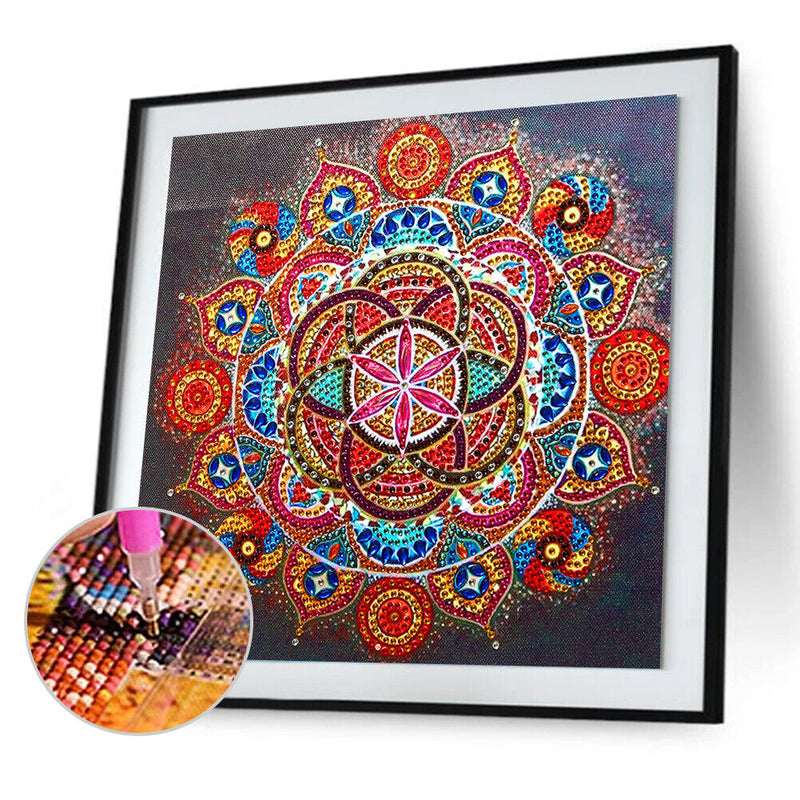 5D DIY Partial Special Shaped Drill Diamond Painting Mandala Decor (YK184) Newly