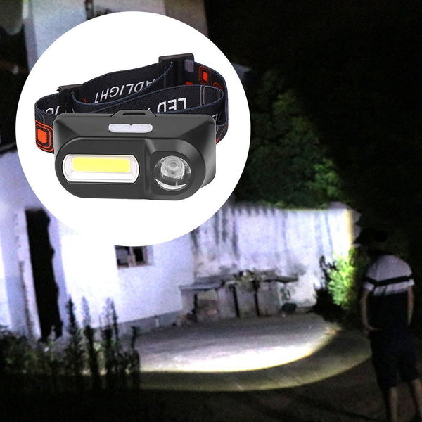 Work Light Head Lamp Fishing Lighting USB Rechargeable COB LED Glare Headlight