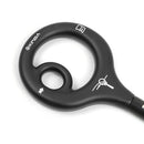 150kg Descender Climbing 9-Ring Downhill Rappelling Equipment (Black)