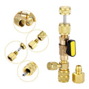 Valve Core Remover Installer Tool with Dual Size SAE 1/4 inch 5/16 inch Port