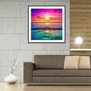 5D DIY Full Drill Diamond Painting Sunset Seaside Cross Stitch (B435) Newly