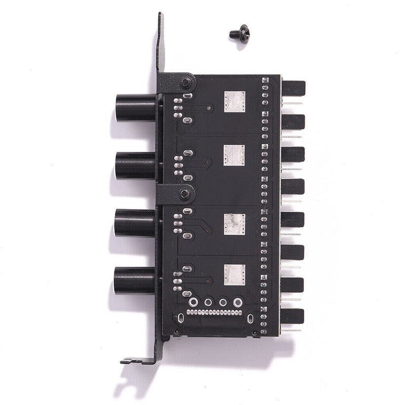 DC 12V Fan Hub Regulator 8 Way SATA/3Pin Speed Controller for PC Computer Case