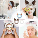 Women Girl Fleece Bows Headbands Soft Warm Bandana Hair Animal With Turban B3O7