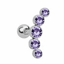 Steel Bar Body Jewelry Ear Piercing Stud Earrings Cartilage Helix Tragus