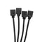 Female to Female 3528/5050 RGB LED Strip Light Connector Cable (1 to 4) Newly