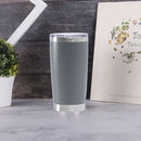 Thermal Car Mug Cup Stainless Coffee Vacuum Insulated Water Bottle (Grey)