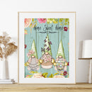 5D DIY Diamond Painting Happy Easter Gnomes Full Round Drill Crafts Mosaic