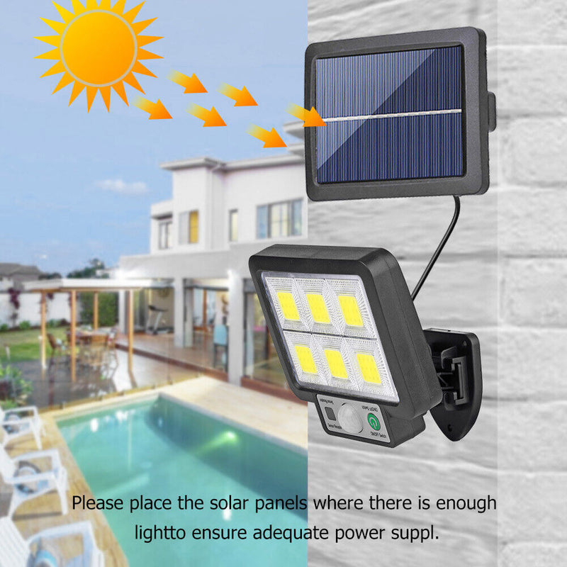 LED Split Solar Wall Light Waterproof Motion Sensor Lamp Street Light (D) Newly